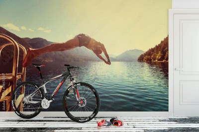 Fototapeta Amatorskie skoki do wody