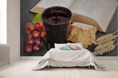 Fototapeta Chleb i Wino