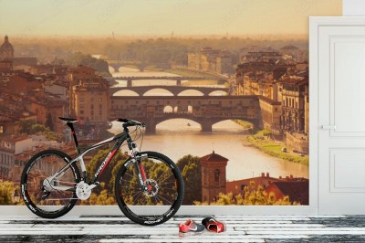 Fototapeta Florencja - most w blasku