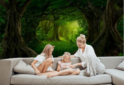 Fototapeta Głębokie tropikalne dżungle Azji Południowo-Wschodniej w sierpniu