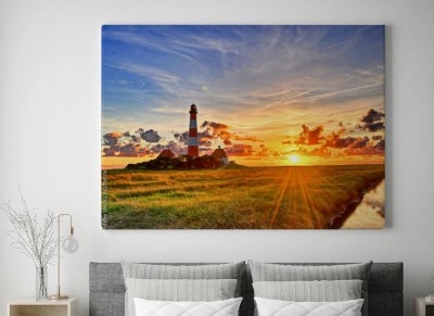 Obraz na płótnie Latarnia morska Westerhever