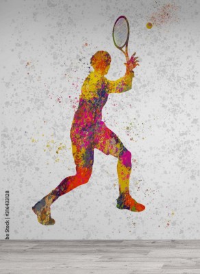 Fototapeta Bekhend i tenisista