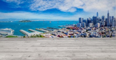 Fototapeta Widok na panoramę zatoki San Francisco