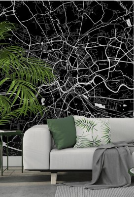 Fototapeta Mapa Krakowa w kwadracie