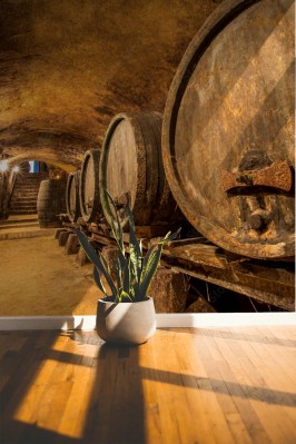 Fototapeta Stare beczki z winem