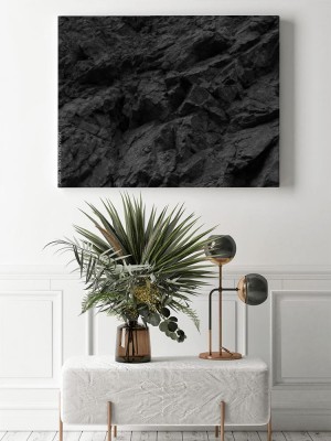 Obraz na płótnie Tekstura czarnej skały