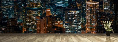 Fototapeta Miasto Chicago w nocy