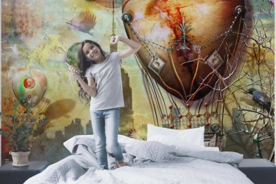 Fototapeta Balony nad miastem