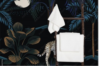 Tapeta Tropikalny krajobraz nocny