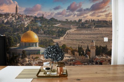 Fototapeta Panoramę starego miasta w Jerozolimie