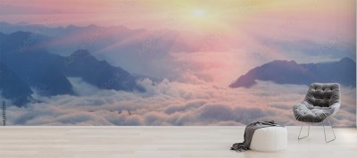 Fototapeta Świt nad morzem chmur