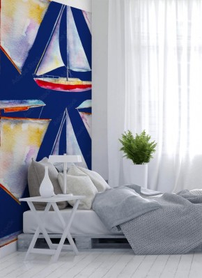 Fototapeta Ręcznie malowana łódź