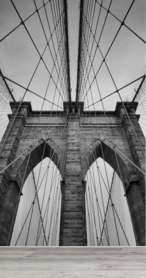 Fototapeta Detale architektoniczne Mostu Brooklińskiego w Nowym Jorku
