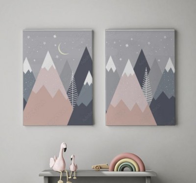 Obraz na płótnie dla dzieci w pastelowych kolorach