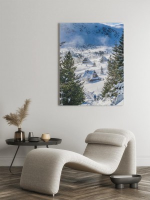 Obraz na płótnie Hala Gąsienicowa - Tatry podczas halnego