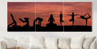 Obraz na płótnie Pozycje jogi