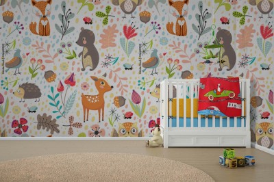 Tapeta z tłem z leśnych zwierząt