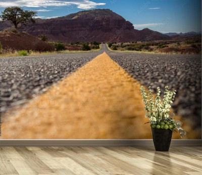 Fototapeta Droga przez Park Narodowy Capitol Reef