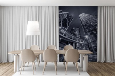 Fototapeta Miasto Noc w Hongkongu