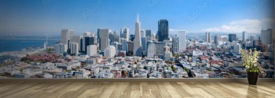 Fototapeta Panoramę San Francisco w letni dzień