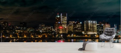 Fototapeta Portland Cityscape by night 