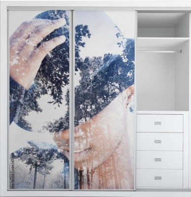 Naklejka na szafę Portret z drugim dnem