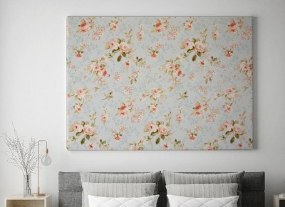 Obraz na płótnie z kwiatowym wzorem róży