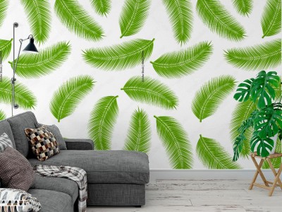 Fototapeta w liście palmowe