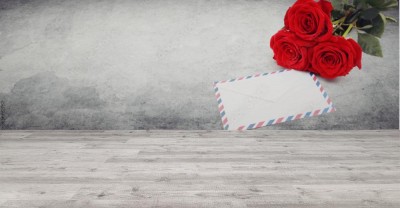 Fototapeta Koperta i czerwone róże róże