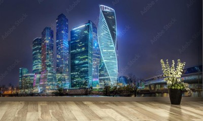 Fototapeta Nowoczesna architektura miasta Moskwa