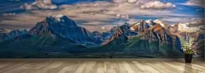 Fototapeta Panoramiczny pejzaż górski Kanadyjskich szczytów