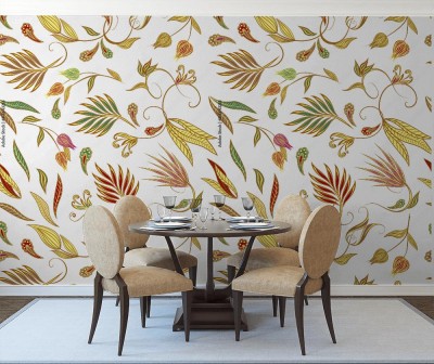 Tapeta - Wzór w etnicznym tradycyjnym stylu