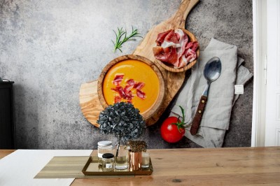 Fototapeta Hiszpańska zupa pomidorowa Salmorejo