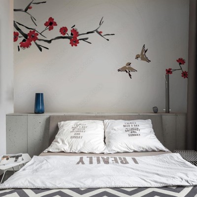 Fototapeta  z motywem malowanych kwiatów