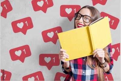 Fototapeta do pokoju nastolatka z powiadomieniem z instagrama