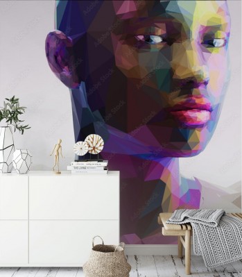 Fototapeta portret czarnej dziewczyny