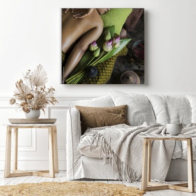 Obraz na płótnie Masaż azjatycki spa naturalne organiczne zabiegi kosmetyczne