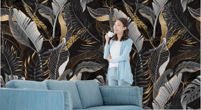 Tapeta z modnym wzorem w stylu glamour 