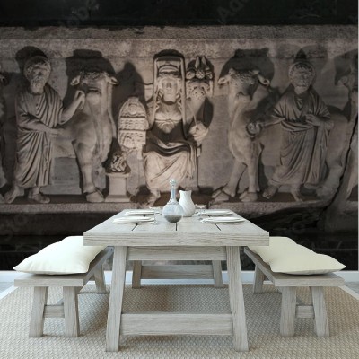 Fototapeta miniaturowa rzeźba reliefowa