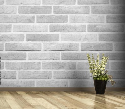 Fototapeta Ściana z białej cegły