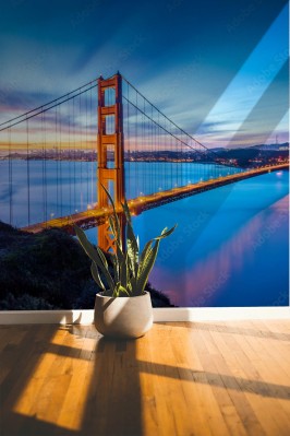 Fototapeta Wschód słońca nad mostem Golden Gate