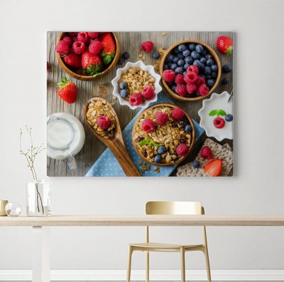 Obrazy do salonu Zdrowe śniadanie z musli