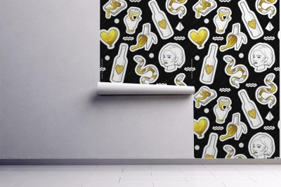 Fototapeta Modny wzór w stylu pop-art