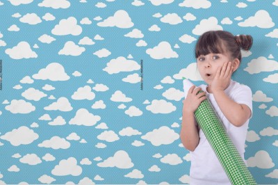 Tapeta wzór z chmurami