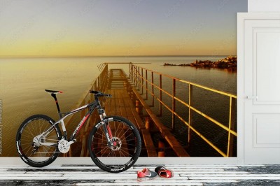 Fototapeta Stare molo w Wołdze