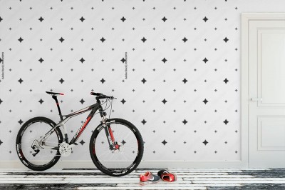 Fototapeta z nowoczesnym czarno białym wzorem w stylu minimalistycznym