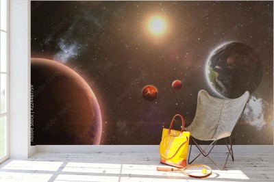 Fototapeta Galaktyczna przestrzeń międzyplanetarna