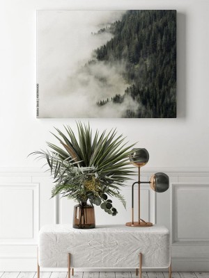 Obrazy do salonu Mgła na alpejskiej górskiej drużce