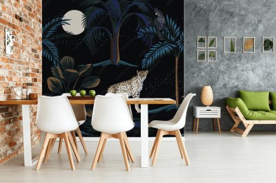 Tapeta Tropikalny krajobraz nocny