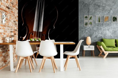 Fototapeta Instrumenty muzyczne orkiestry skrzypcowej